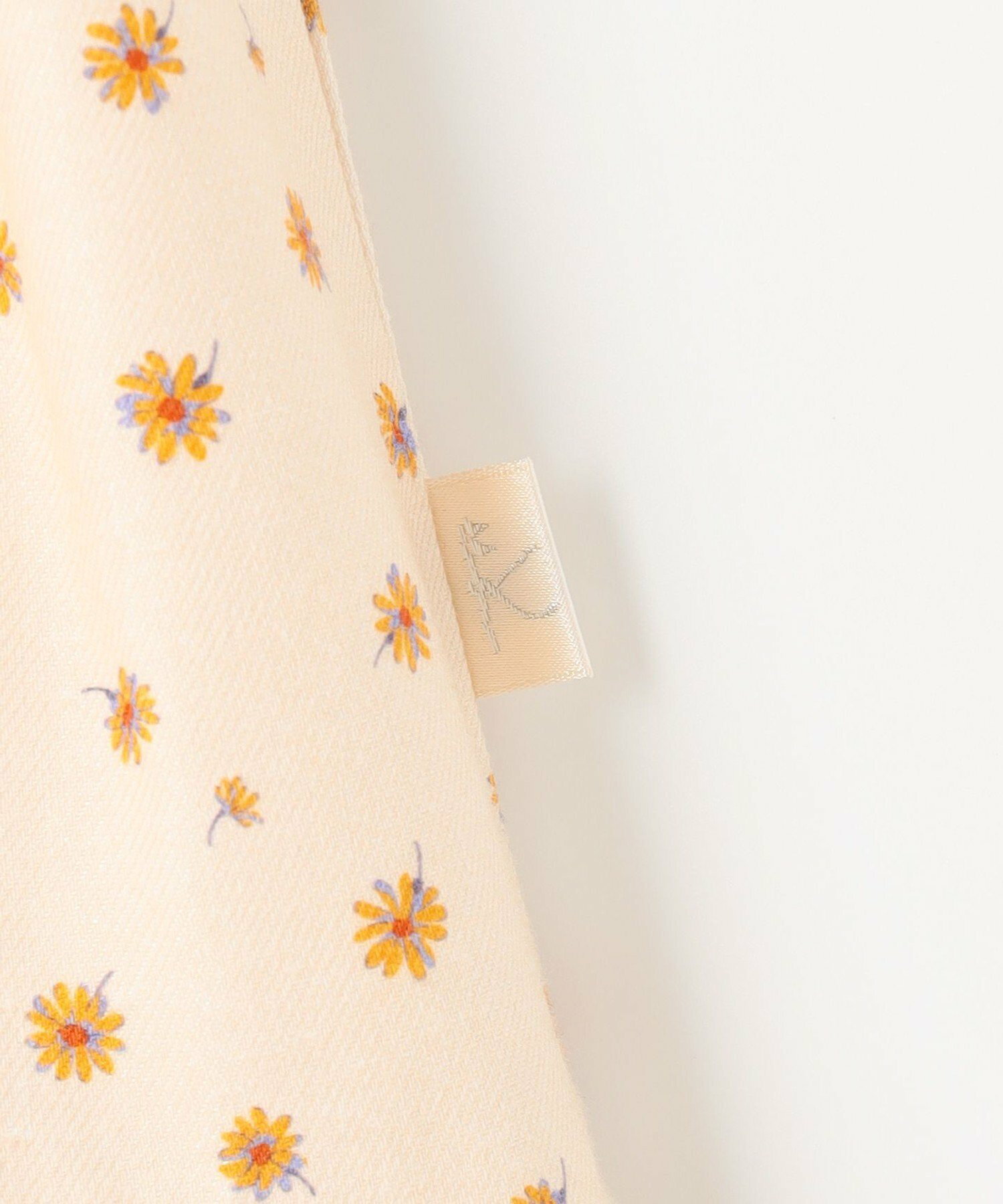 【110-140cm】モノトーン花柄 スカート